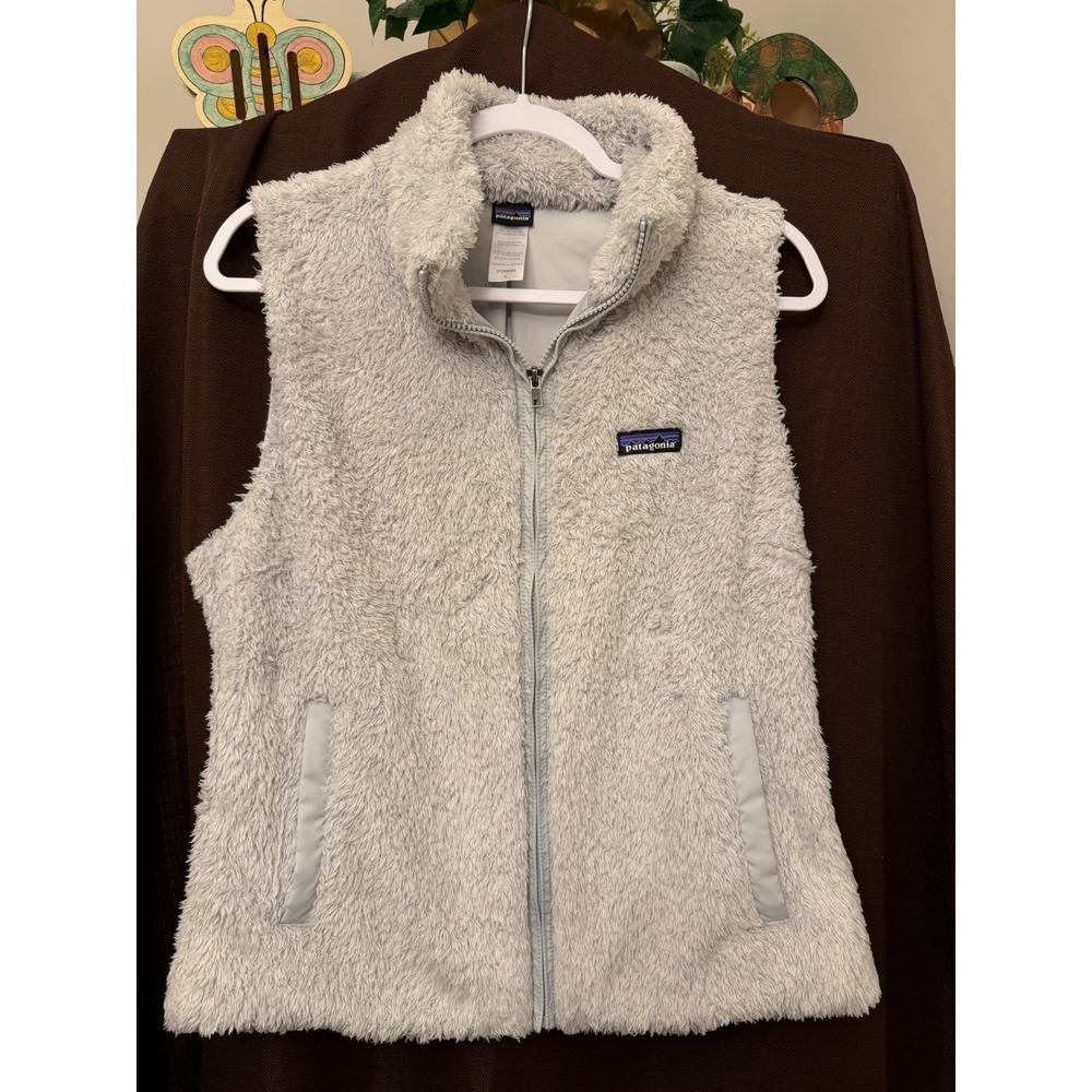 Patagonia Women's Fleece Vest‎ Gray Full Zip Size Large
